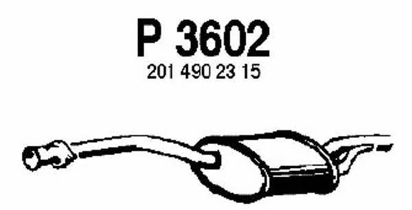Fenno P3602 Глушник, середня частина P3602: Купити в Україні - Добра ціна на EXIST.UA!