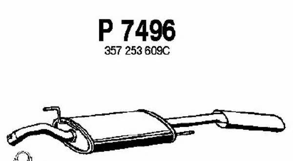 Fenno P7496 Глушник, задня частина P7496: Купити в Україні - Добра ціна на EXIST.UA!