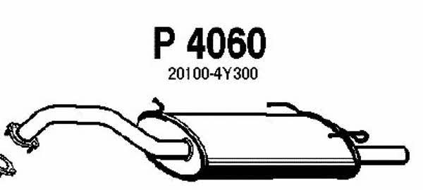 Fenno P4060 Глушник, задня частина P4060: Купити в Україні - Добра ціна на EXIST.UA!