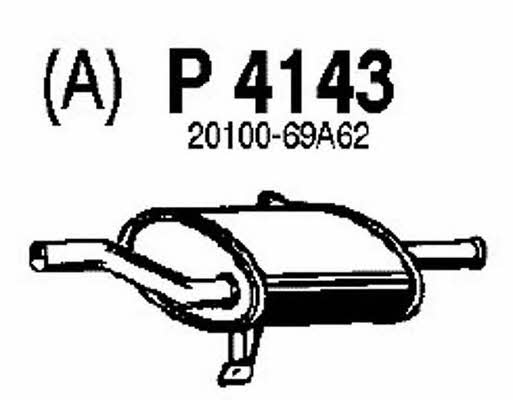Fenno P4143 Глушник, задня частина P4143: Купити в Україні - Добра ціна на EXIST.UA!