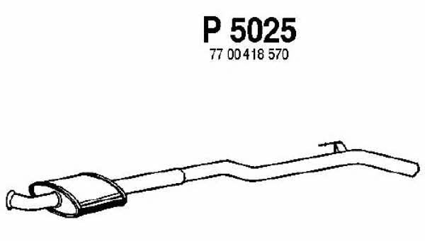 Fenno P5025 Глушник, середня частина P5025: Купити в Україні - Добра ціна на EXIST.UA!