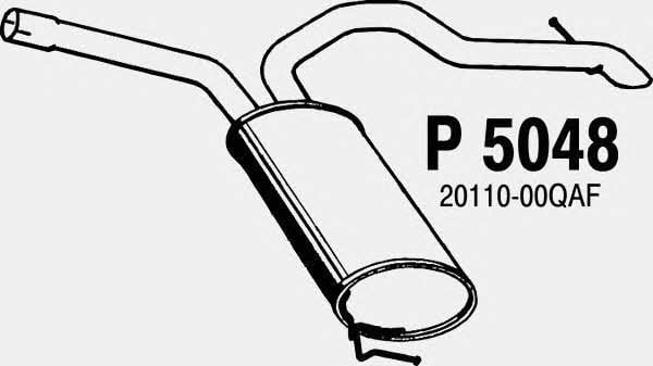 Fenno P5048 Глушник, задня частина P5048: Купити в Україні - Добра ціна на EXIST.UA!