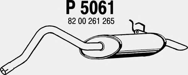 Fenno P5061 Глушник, задня частина P5061: Купити в Україні - Добра ціна на EXIST.UA!