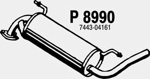 Fenno P8990 Глушник, задня частина P8990: Купити в Україні - Добра ціна на EXIST.UA!