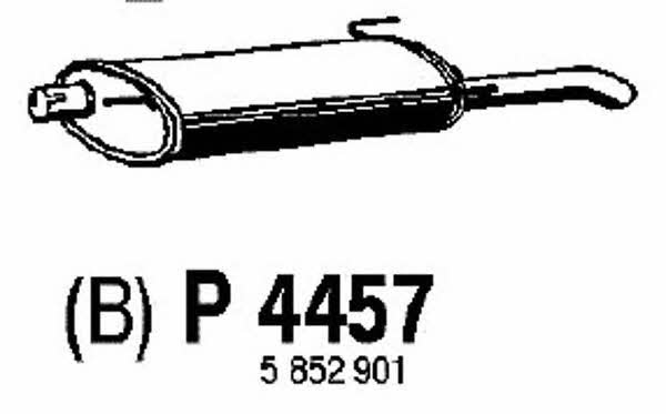Fenno P4457 Глушник, задня частина P4457: Купити в Україні - Добра ціна на EXIST.UA!