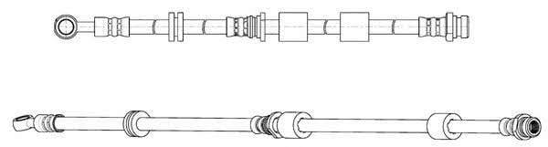Тормозной шланг Citroen C4 (Ситроен С4): FHY2748 Ferodo Тормозной шланг