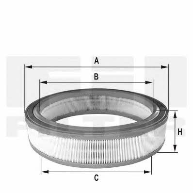 Fil filter HPU 4393 Повітряний фільтр HPU4393: Купити в Україні - Добра ціна на EXIST.UA!