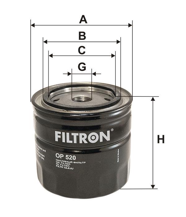 Фільтр масляний Filtron OP 520