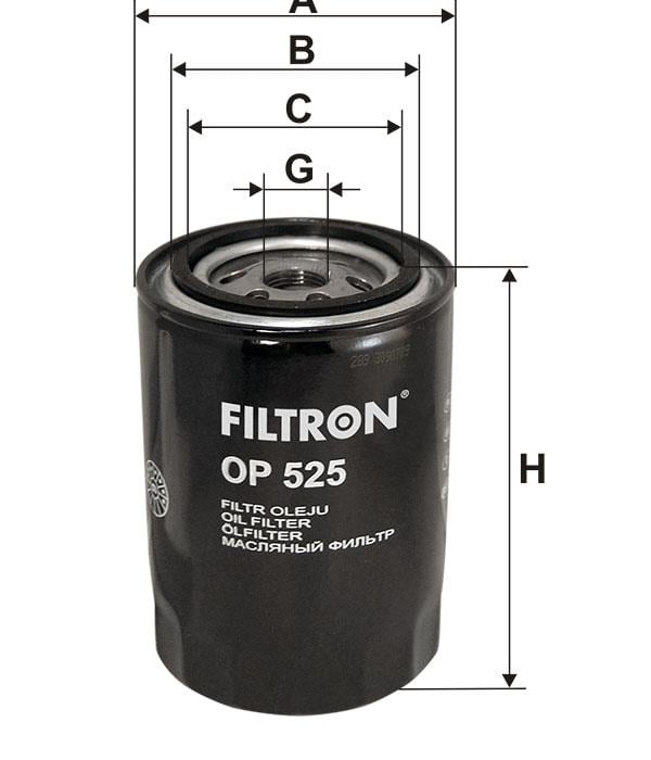 Фільтр масляний Filtron OP 525