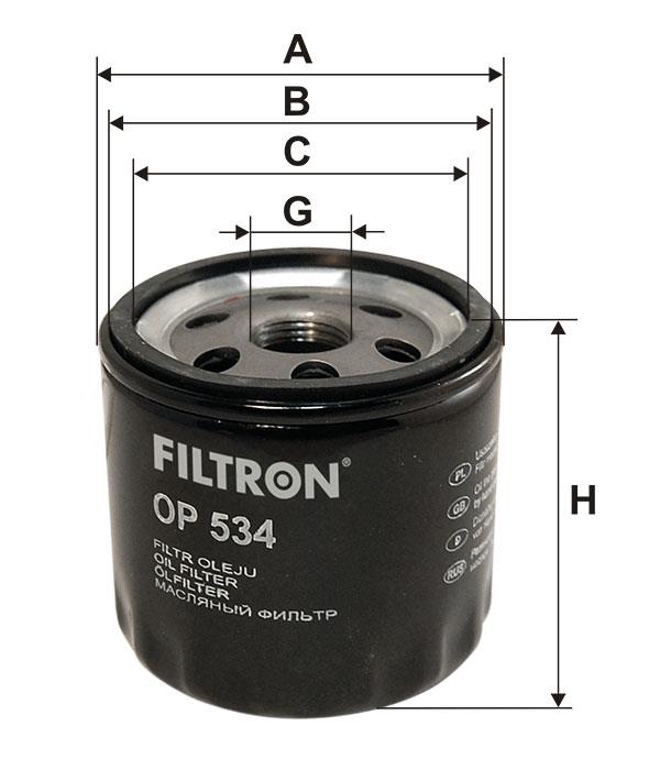 Фільтр масляний Filtron OP 534