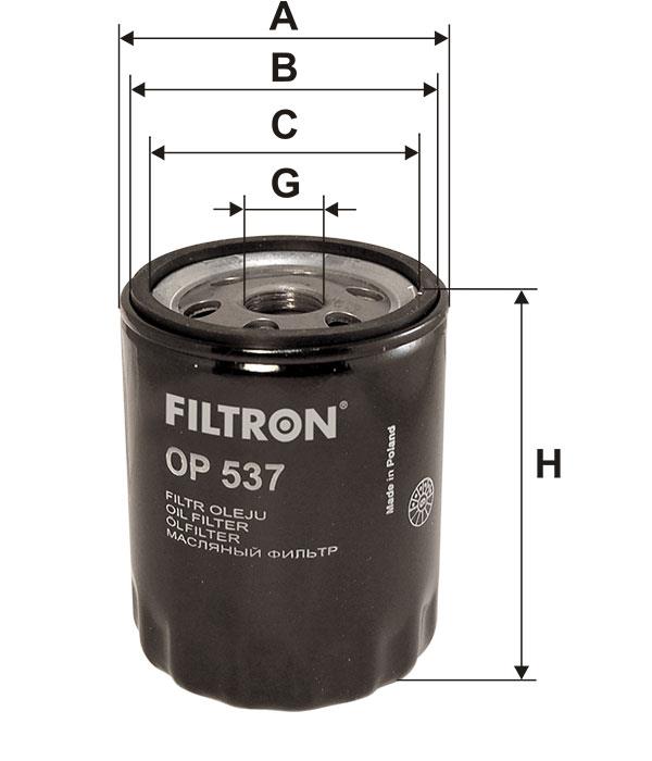 Фільтр масляний Filtron OP 537