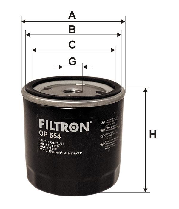 Фільтр масляний Filtron OP 554
