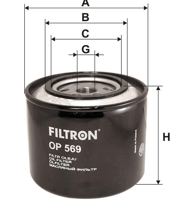 Фільтр масляний Filtron OP 569