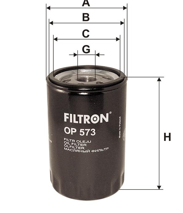 Фільтр масляний Filtron OP 573