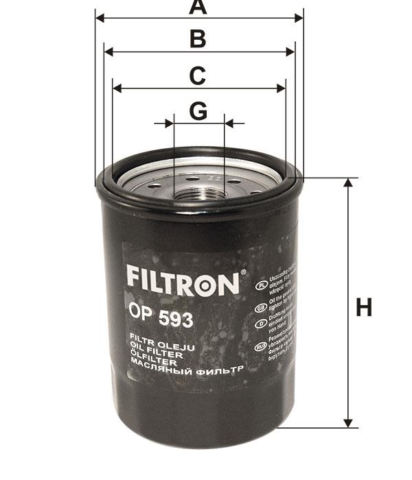 Фільтр масляний Filtron OP 593