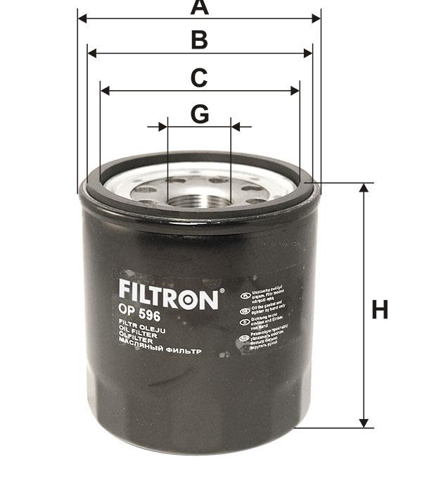 Фільтр масляний Filtron OP 596