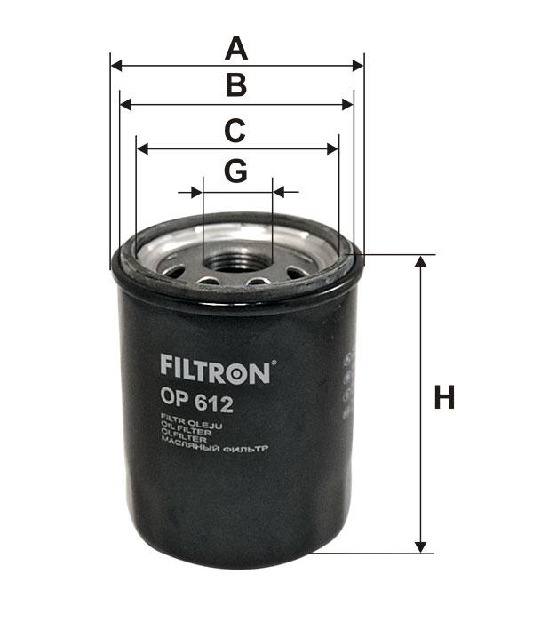 Фільтр масляний Filtron OP 612