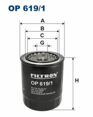 Фільтр масляний Filtron OP 619&#x2F;1