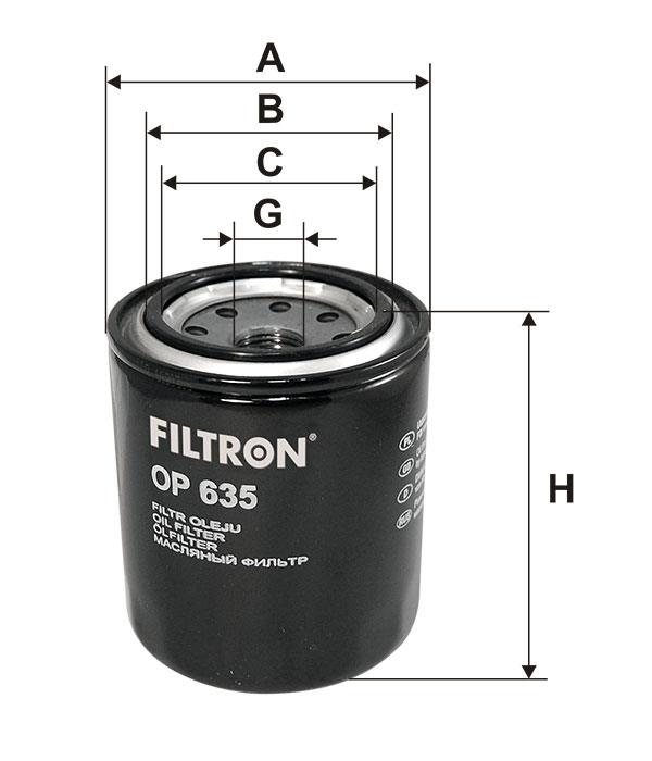 Фільтр масляний Filtron OP 635