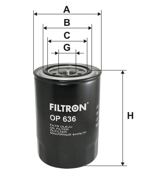 Фільтр масляний Filtron OP 636