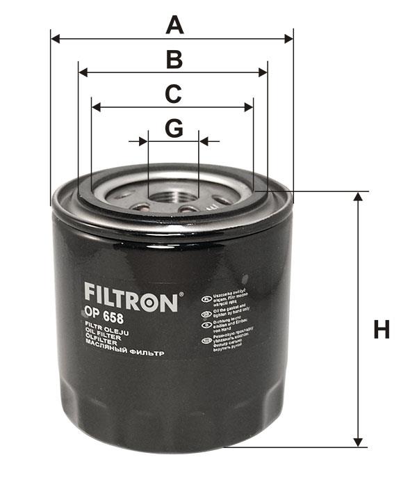 Фільтр масляний Filtron OP 658