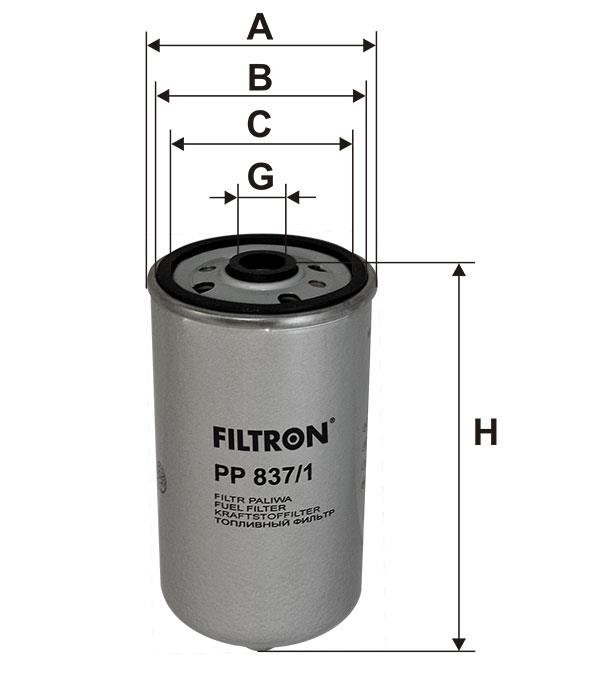 Фільтр палива Filtron PP 837&#x2F;1