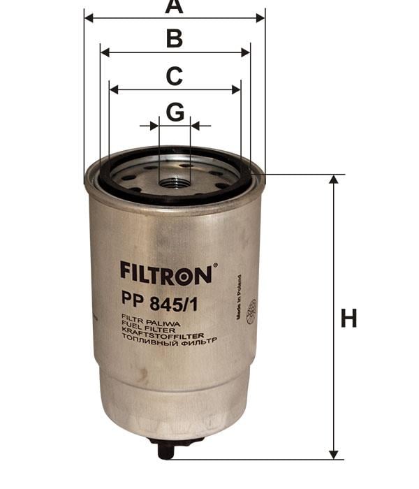 Фільтр палива Filtron PP 845&#x2F;1