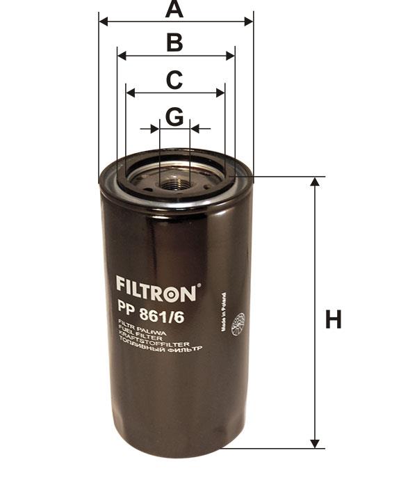 Фільтр палива Filtron PP 861&#x2F;6