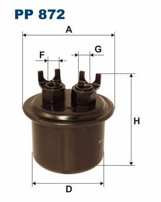 Паливний фільтр Filtron PP 872