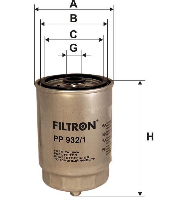 Фільтр палива Filtron PP 932&#x2F;1