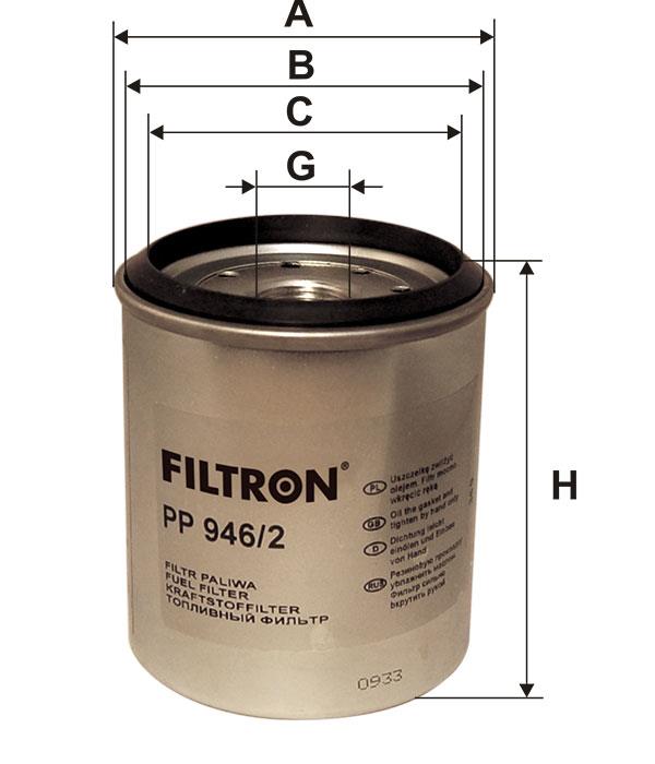 Фільтр палива Filtron PP 946&#x2F;2