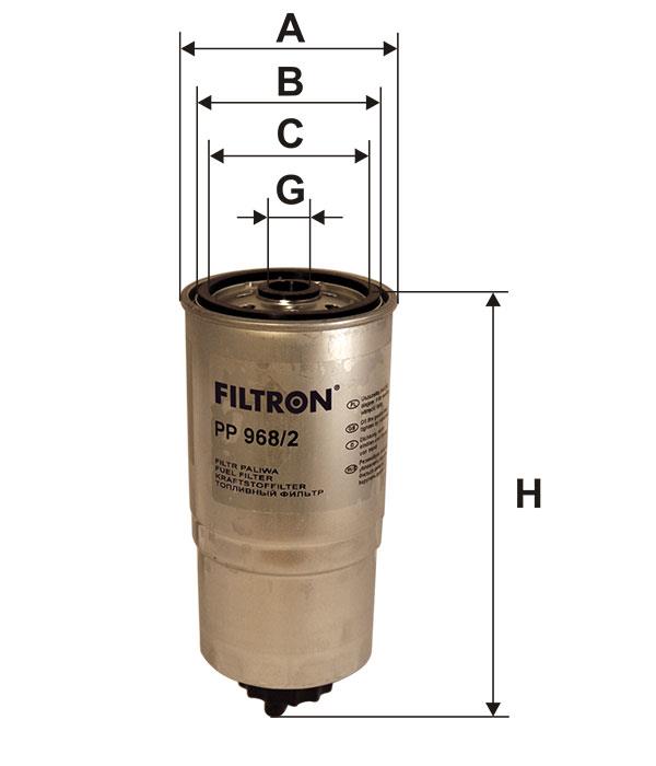 Фільтр палива Filtron PP 968&#x2F;2