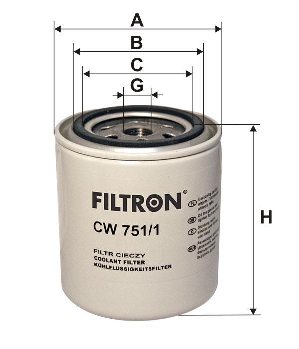 Фильтр осушителя воздуха Filtron CW 751/1