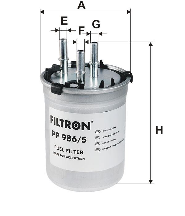 Фільтр палива Filtron PP 986&#x2F;5
