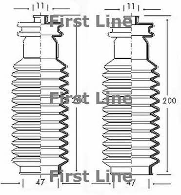 First line FSG3027 Пильник тяги рульової FSG3027: Приваблива ціна - Купити в Україні на EXIST.UA!