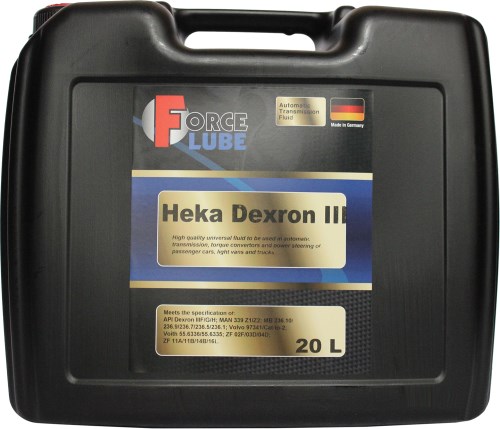 Force lube 163412003 Олива трансмісійна Force Lube Heka Dextron III, 20 л 163412003: Купити в Україні - Добра ціна на EXIST.UA!