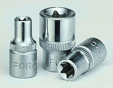 52604 Force Tools Головка торцевая TORX E4, 1/4"
