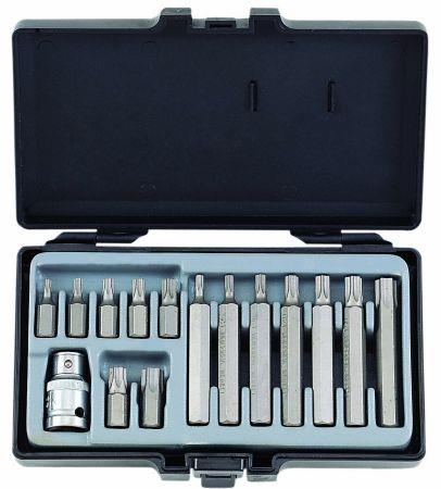 4156 Force Tools Набор бит TORX 10мм: 1/2' 15 предметов.