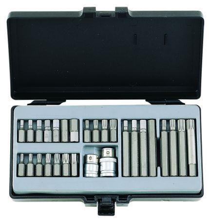 4283 Force Tools Набор насадок HEX,TORX,SPLINE 28ед, (шт.)