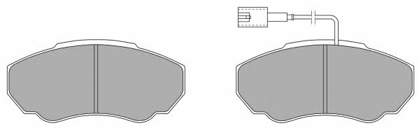 FBP1293 Fremax Тормозные колодки дисковые, комплект