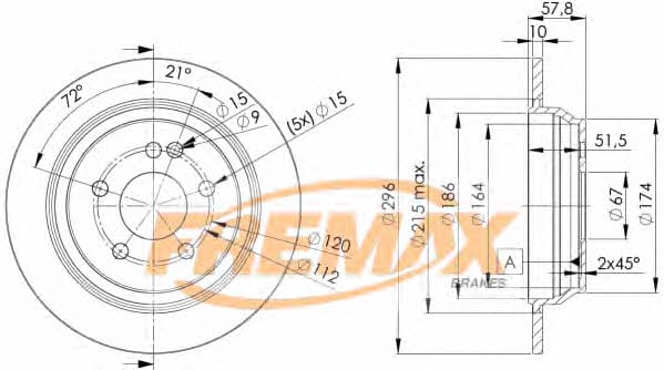 Fremax BD-0416 Тормозной диск задний невентилируемый BD0416: Отличная цена - Купить в Украине на EXIST.UA! BD0416 Fremax Тормозной диск задний невентилируемый