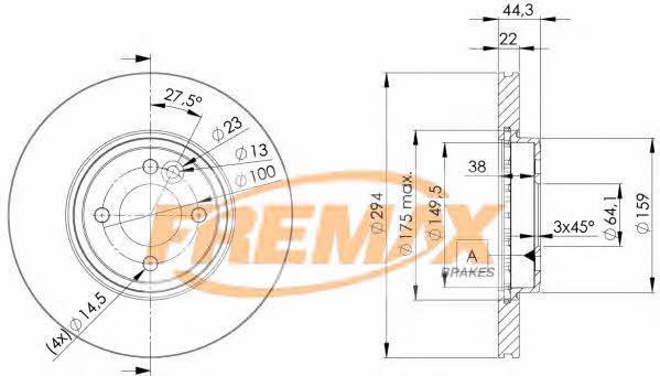 Fremax BD-2892 Диск гальмівний передній вентильований BD2892: Купити в Україні - Добра ціна на EXIST.UA!
