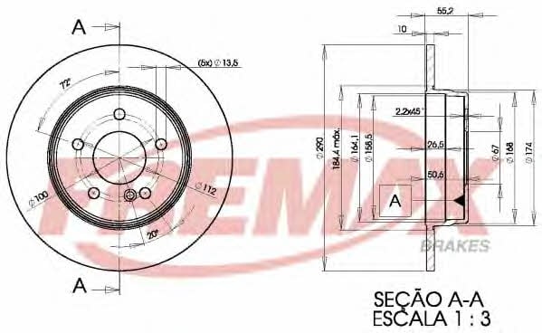 Fremax BD-3412 Тормозной диск задний невентилируемый BD3412: Отличная цена - Купить в Украине на EXIST.UA! BD3412 Fremax Тормозной диск задний невентилируемый
