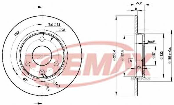 Fremax BD-7199 Диск гальмівний передній невентильований BD7199: Купити в Україні - Добра ціна на EXIST.UA!