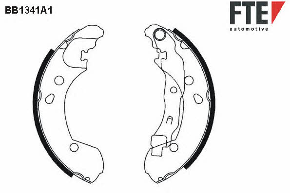 FTE BB1341A1 Колодки гальмівні барабанні, комплект BB1341A1: Купити в Україні - Добра ціна на EXIST.UA!