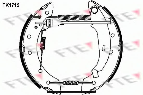 FTE TK1715 Колодки гальмівні барабанні, комплект TK1715: Купити в Україні - Добра ціна на EXIST.UA!