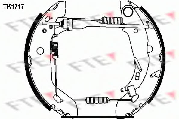 FTE TK1717 Колодки гальмівні барабанні, комплект TK1717: Купити в Україні - Добра ціна на EXIST.UA!