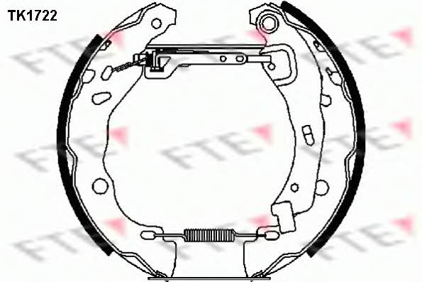 FTE TK1722 Колодки гальмівні барабанні, комплект TK1722: Купити в Україні - Добра ціна на EXIST.UA!