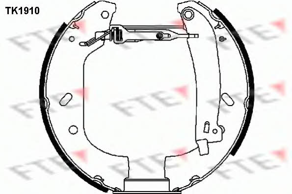 FTE TK1910 Колодки гальмівні барабанні, комплект TK1910: Купити в Україні - Добра ціна на EXIST.UA!