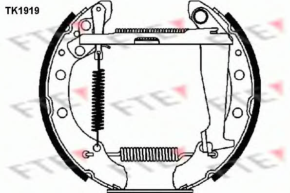 FTE TK1919 Колодки гальмівні барабанні, комплект TK1919: Купити в Україні - Добра ціна на EXIST.UA!